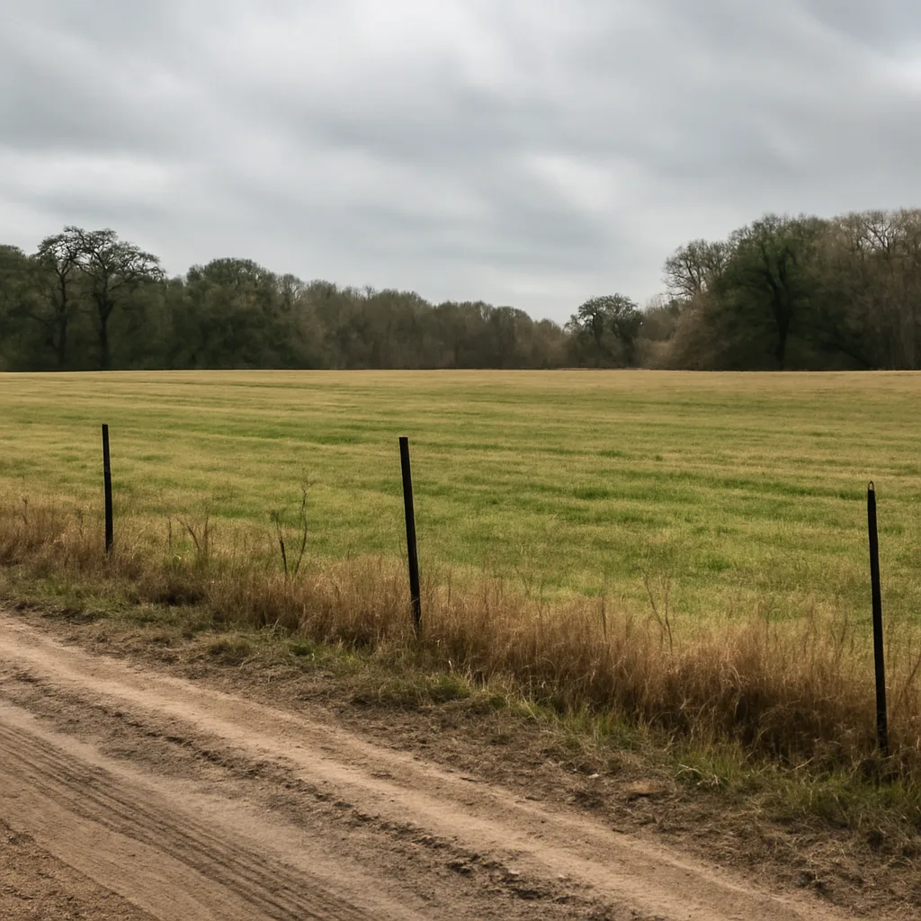 Rural acreage with open grassland and conifer forest in Charleston County, South Carolina