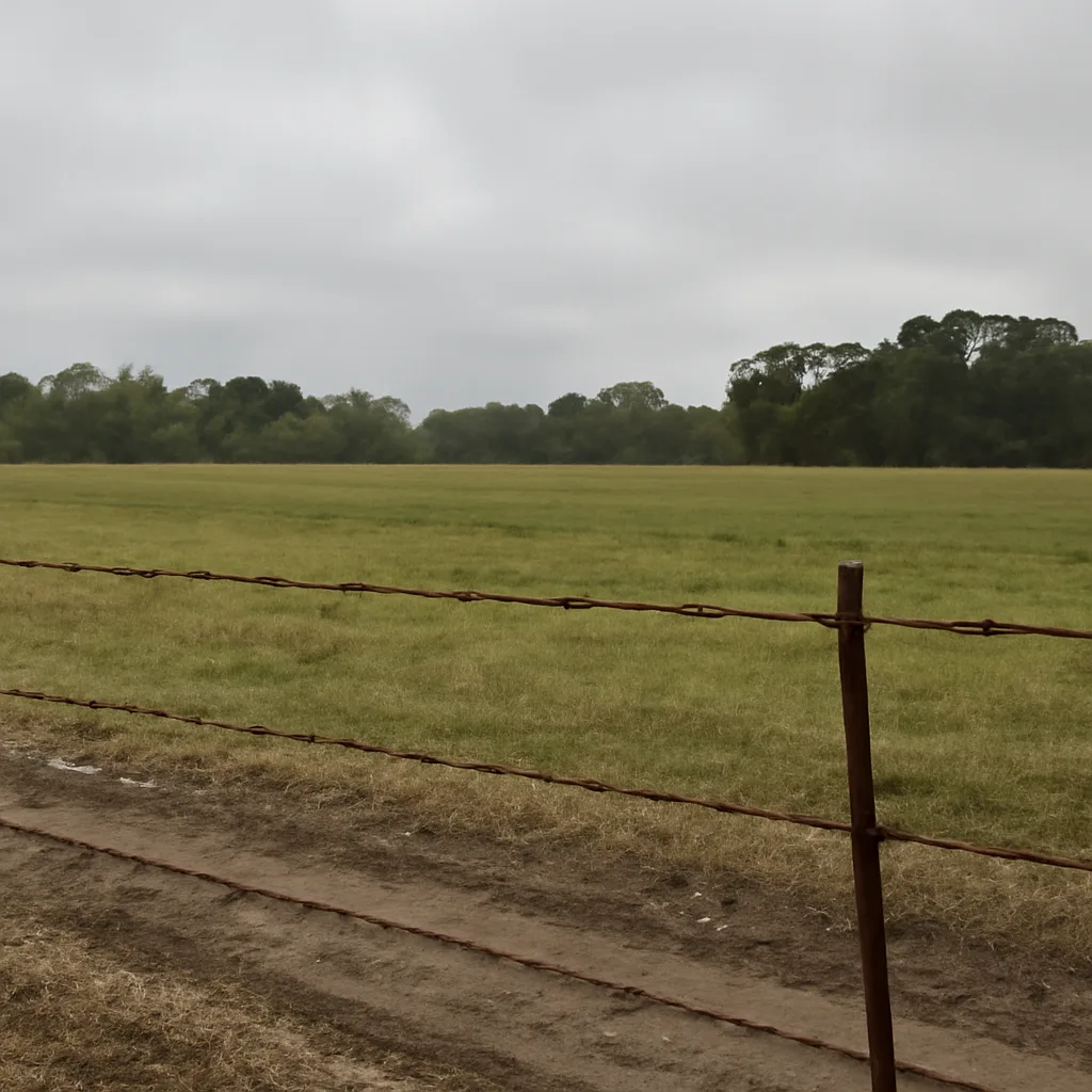 Rural acreage with open grassland and conifer forest in Hilton Head Island, South Carolina