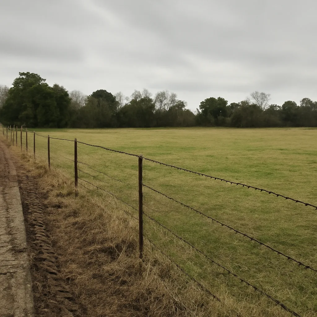 Rural acreage with open grassland and conifer forest in Summerville, South Carolina