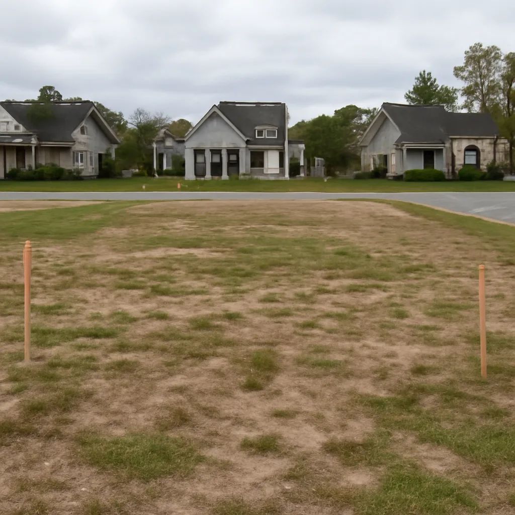 Cleared vacant residential lot for sale in Charleston County, South Carolina