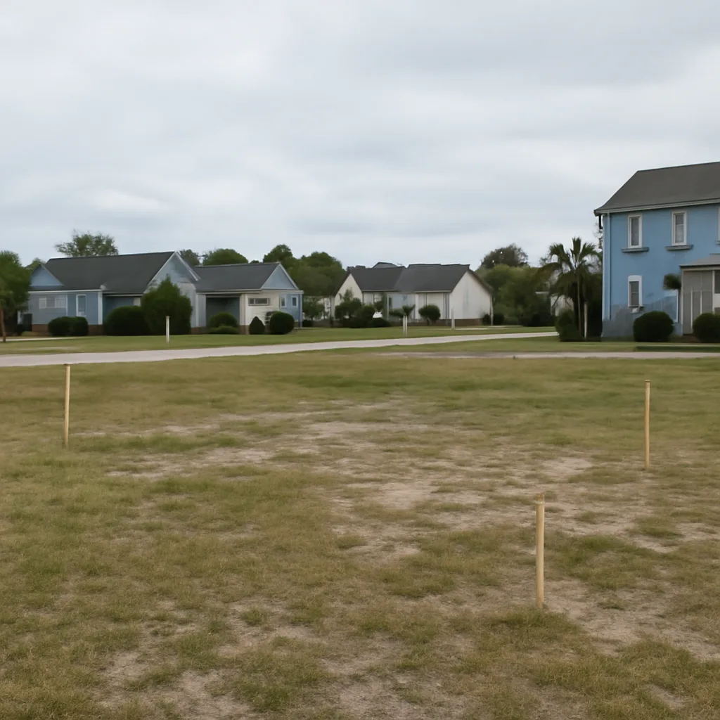 Cleared vacant residential lot for sale in Myrtle Beach, South Carolina